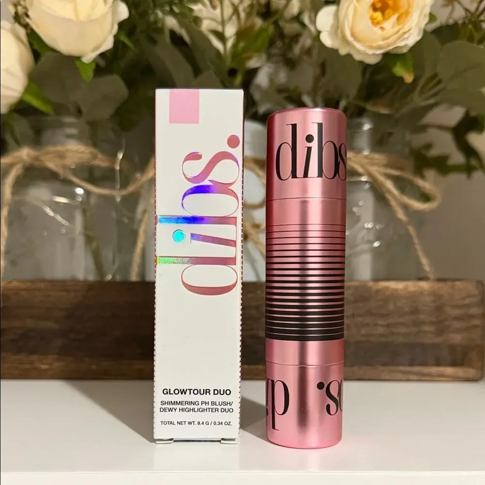 dibs Beauty Glowtour Duo – Shimmering pH Blush & Dewy Highlighter – NIB